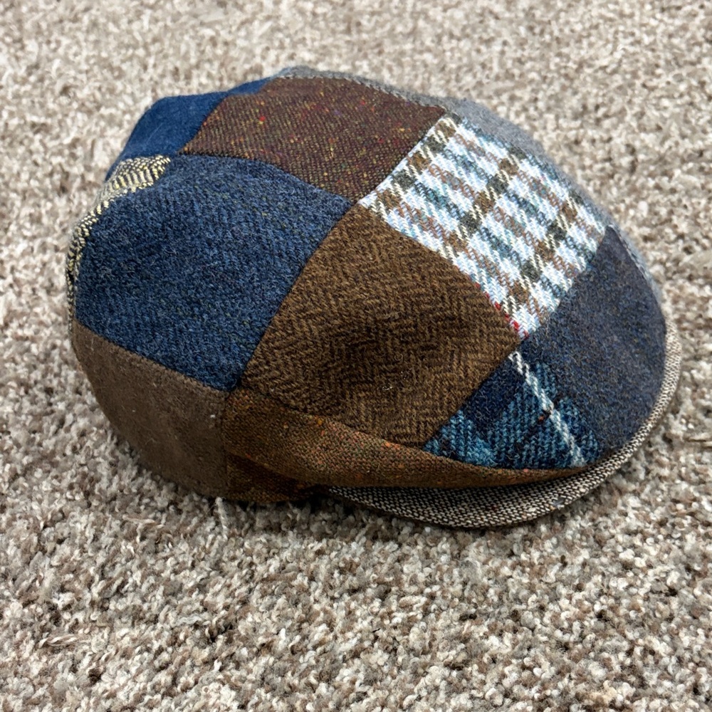 Wool Patchwork-Donegal Touring Cap - image 1